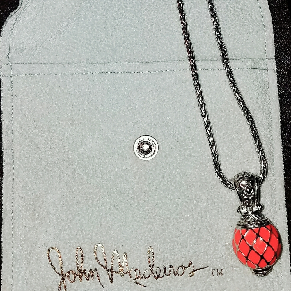 John Madeiros necklace with coral pendant